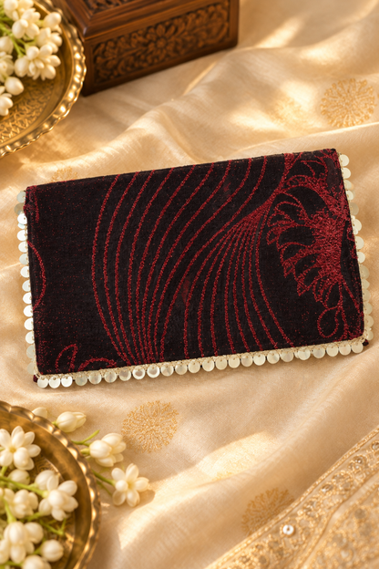 Crimson Legacy Handcrafted Shagun Envelope