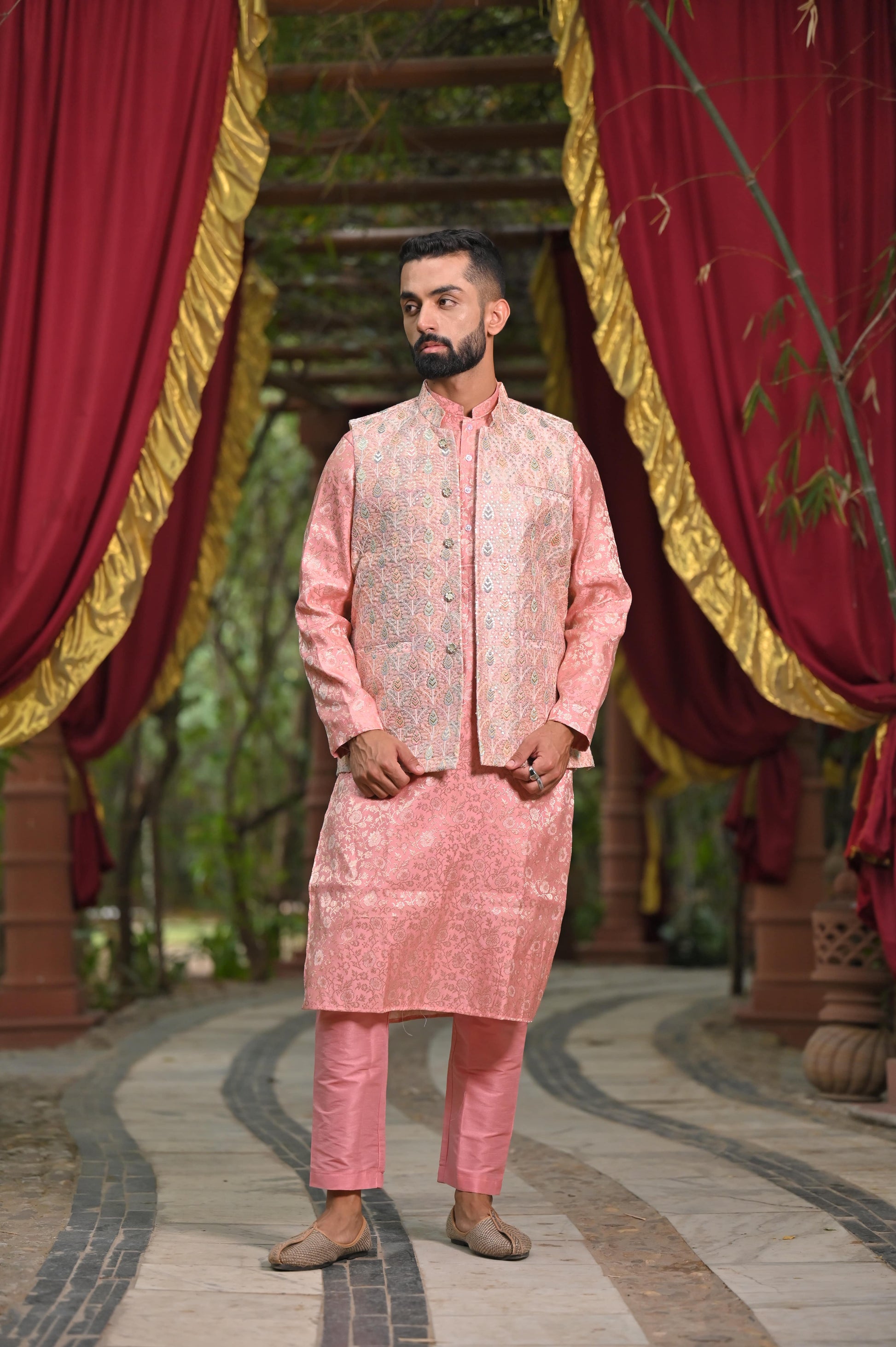 Pink Wedding Outfits For Men