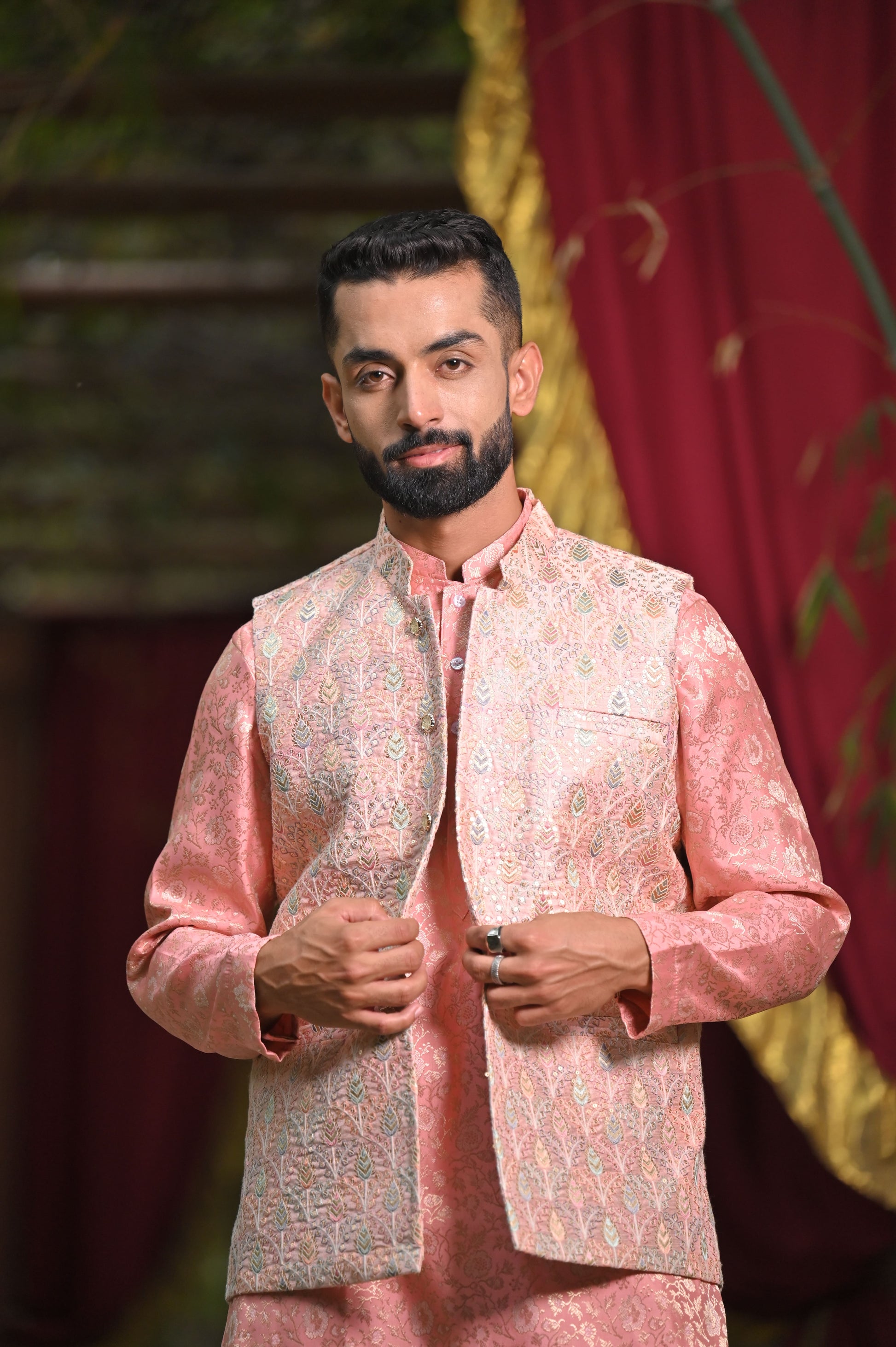 Pink Wedding Outfits For Men