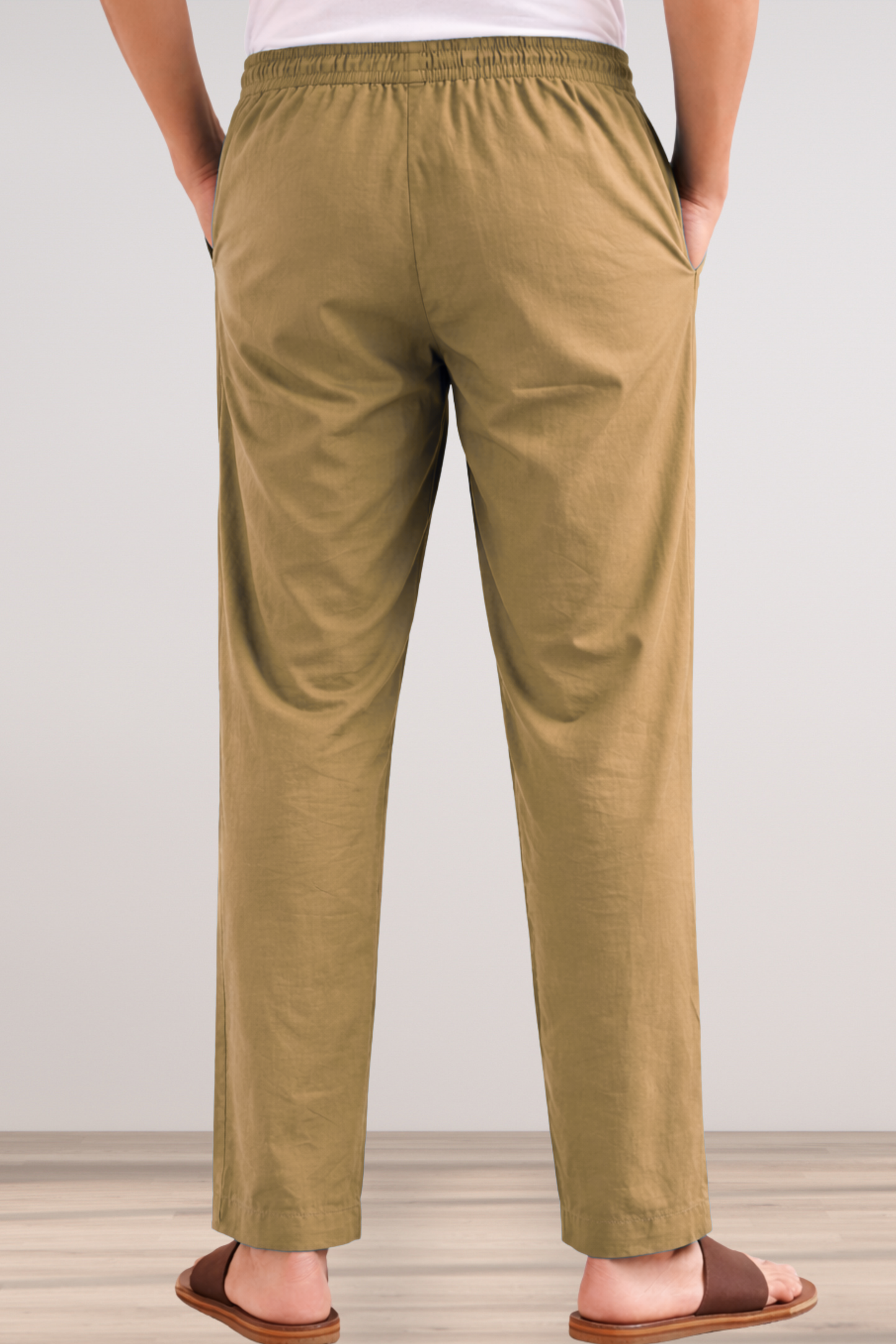 Dark Beige Cotton Pant Pajama
