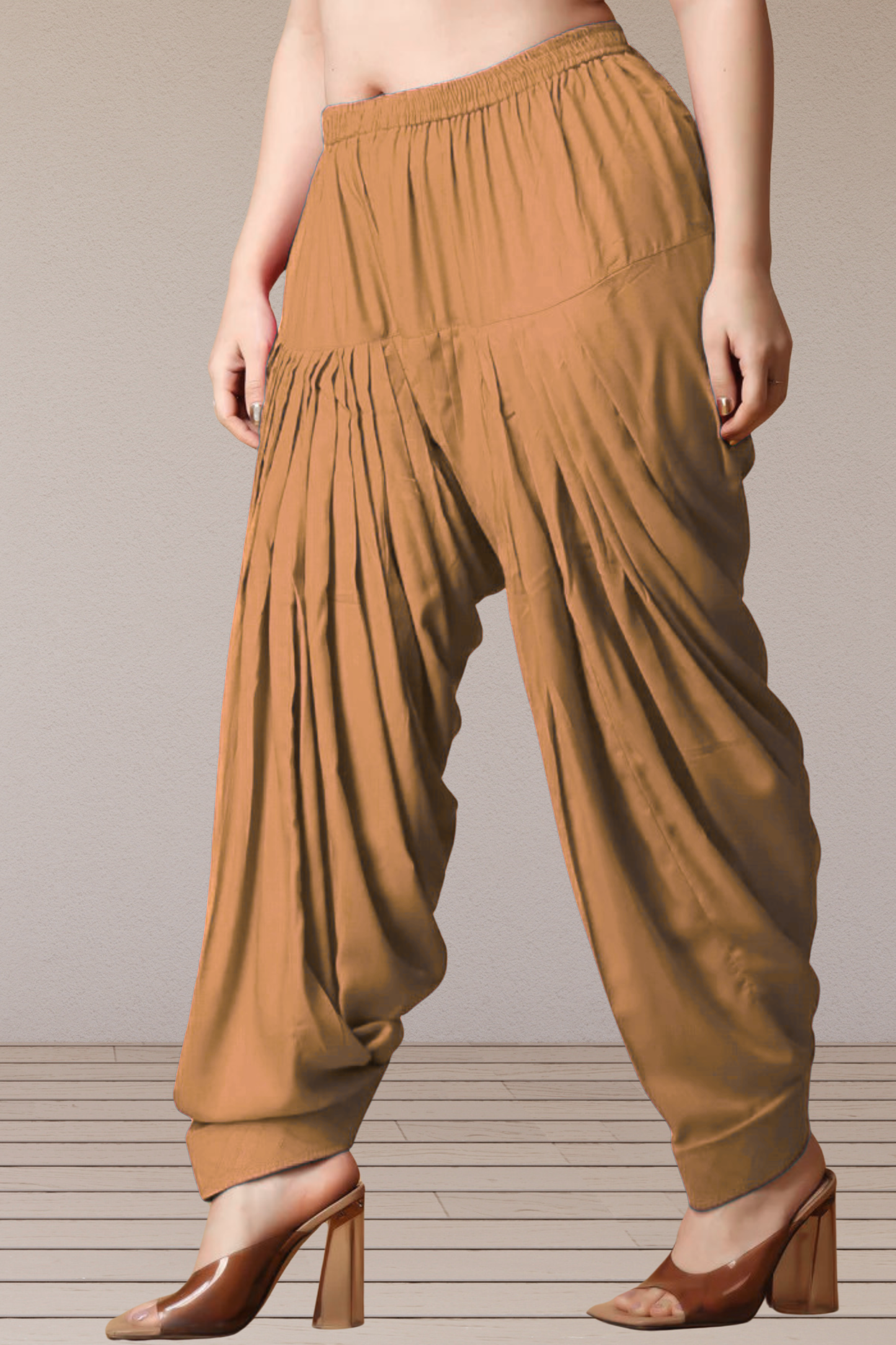 Khaki Rayon Patiala Salwar