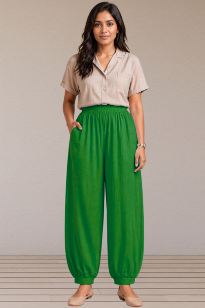 Light Green Cotton Afghani Pants
