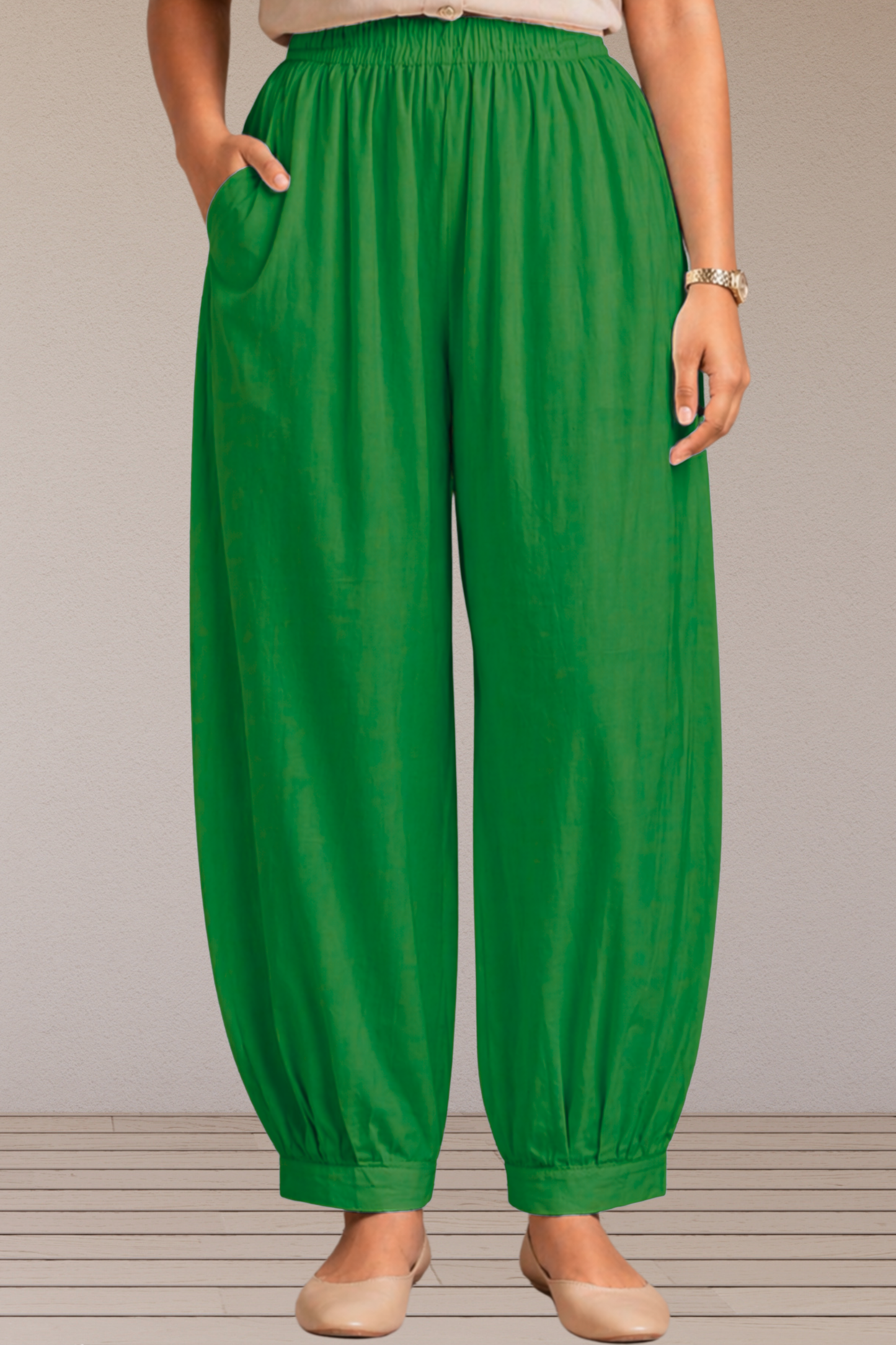 Light Green Cotton Afghani Pants
