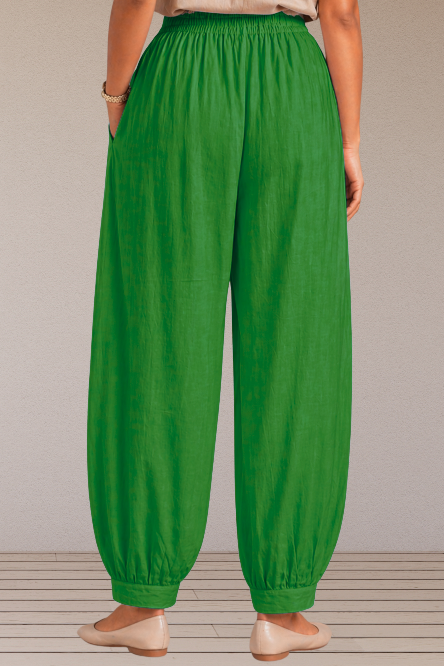 Light Green Cotton Afghani Pants