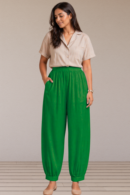 Light Green Cotton Afghani Pants