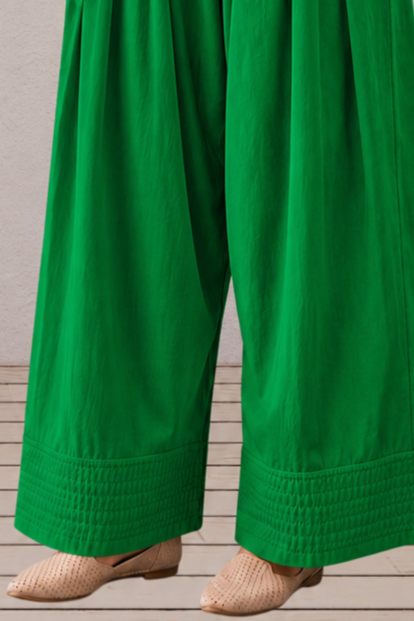 Light Green Cotton Farshi Salwar