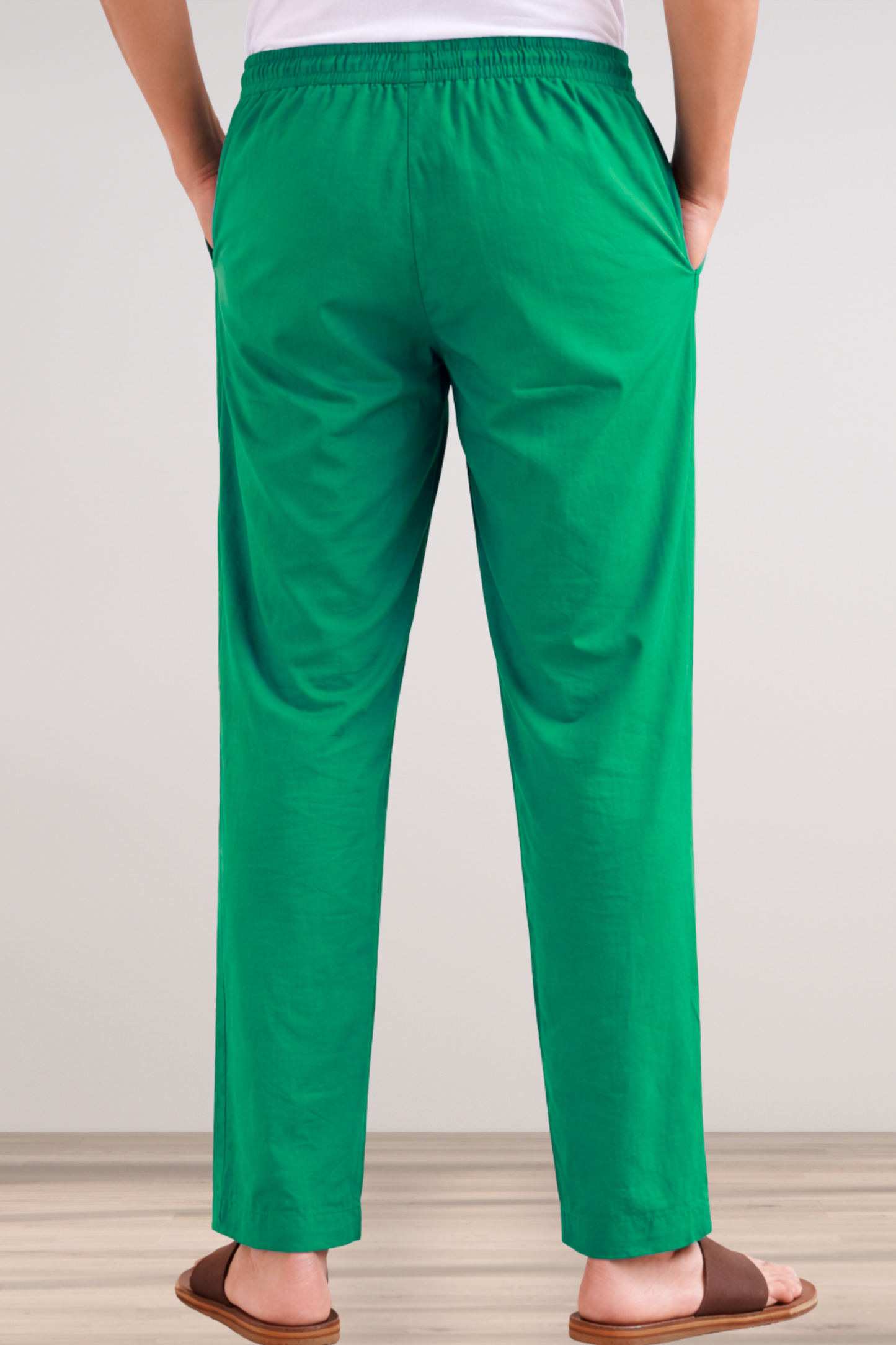 Dark Green Cotton Pant Pajama