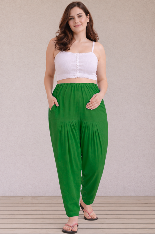 Dark Green Easy Fit Cotton Maternity Salwar