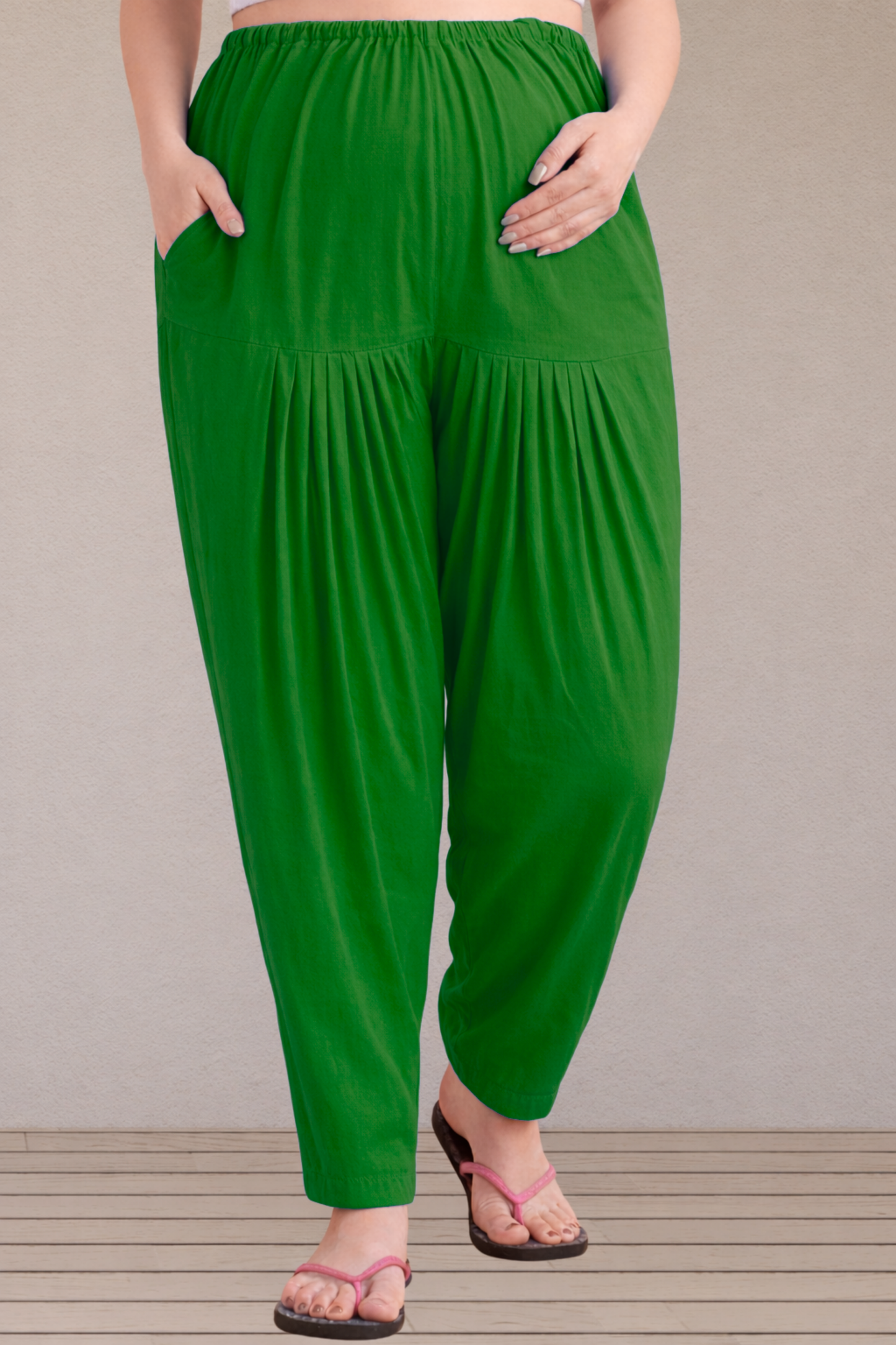 Dark Green Easy Fit Cotton Maternity Salwar