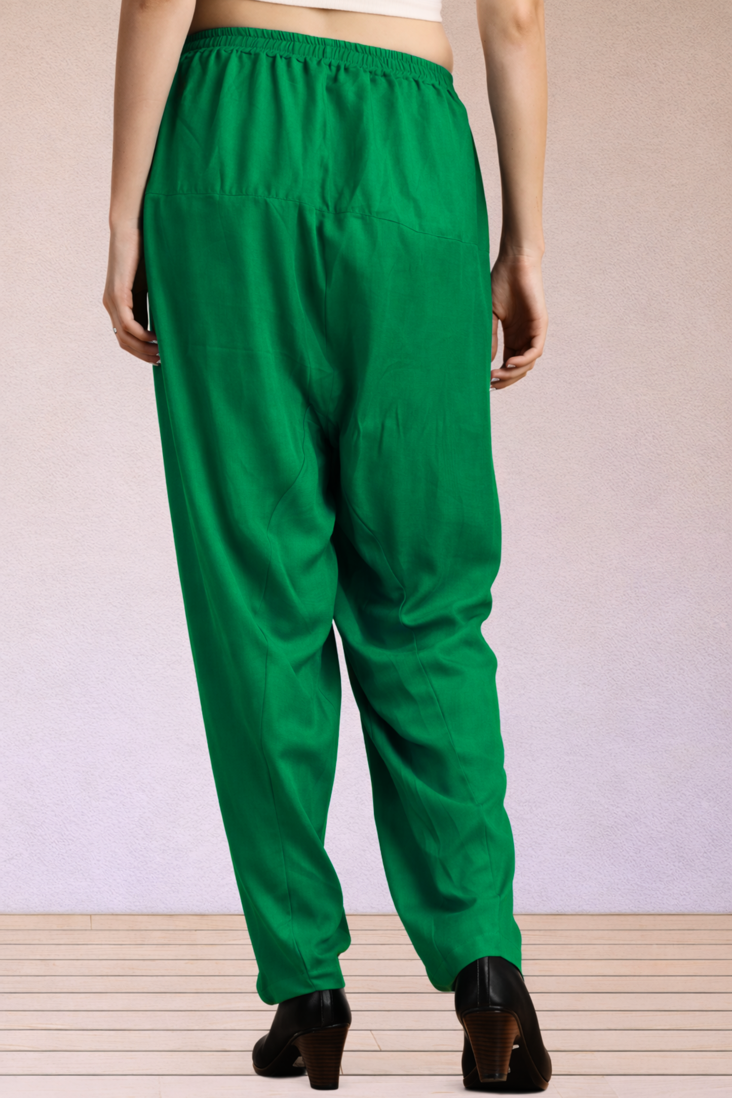Dark Green Easy Fit Rayon Salwar