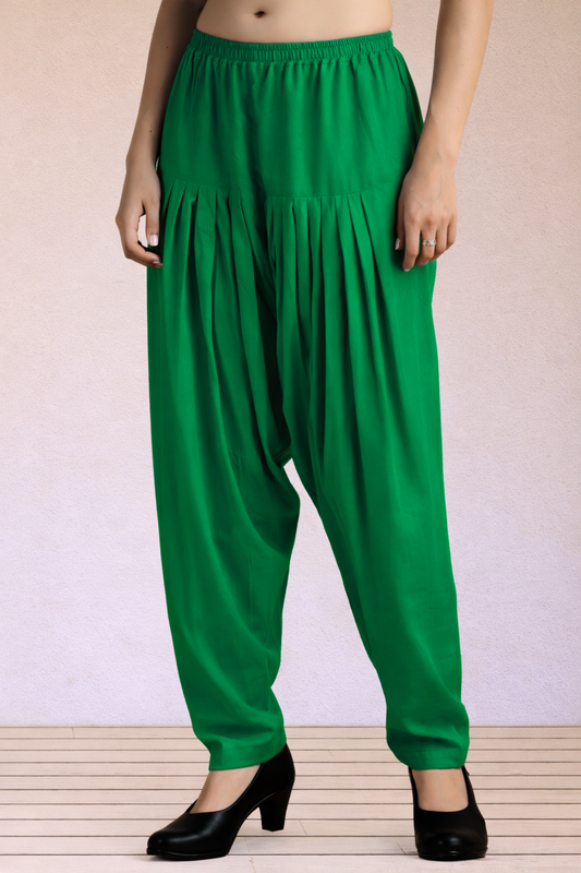 Dark Green Easy Fit Rayon Salwar
