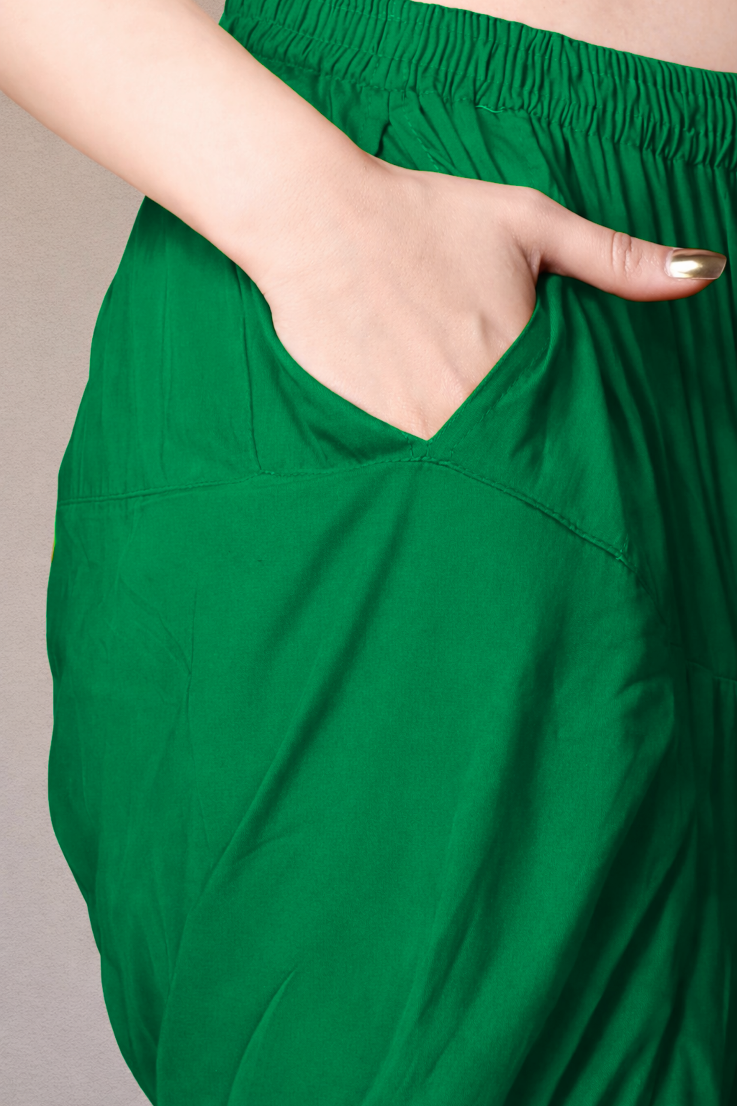 Dark Green Rayon Patiala Salwar