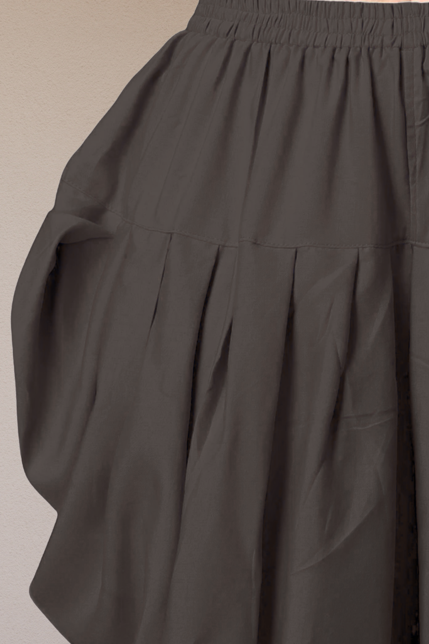 Dark Grey Belted Dhoti Salwar