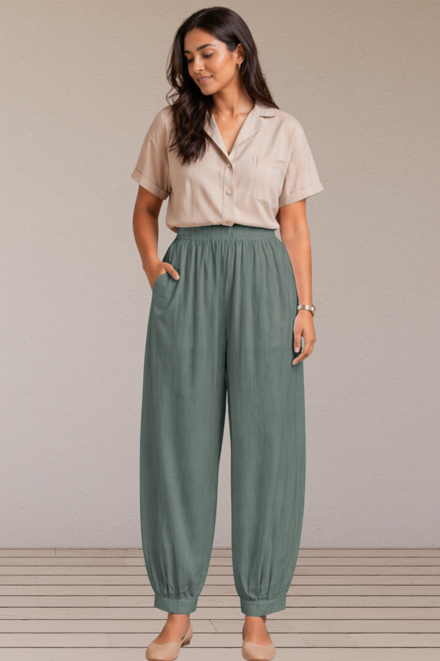 Dark Grey Cotton Afghani Pants