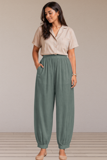 Dark Grey Cotton Afghani Pants