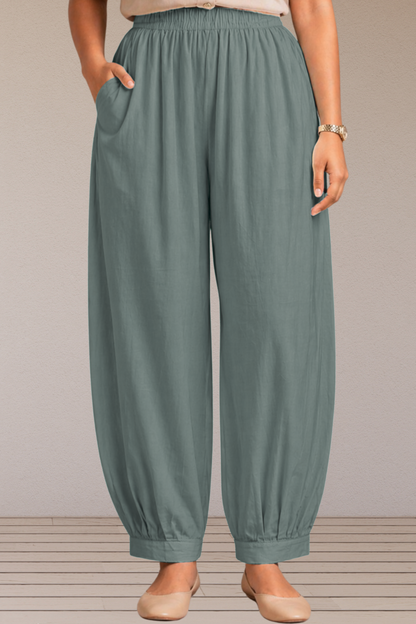 Dark Grey Cotton Afghani Pants