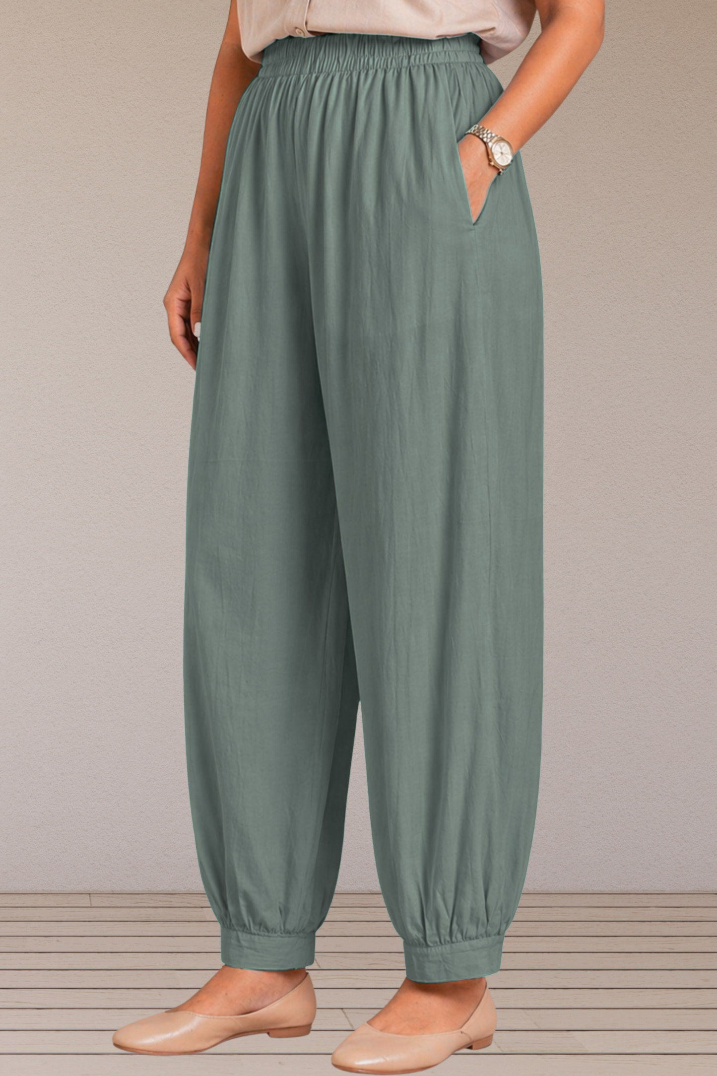 Dark Grey Cotton Afghani Pants