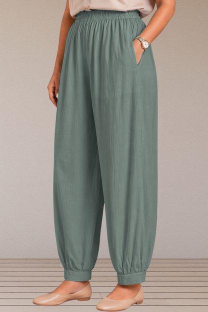 Dark Grey Cotton Afghani Pants