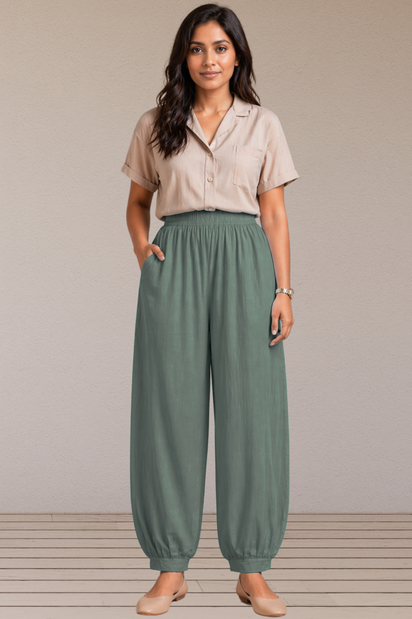 Dark Grey Cotton Afghani Pants