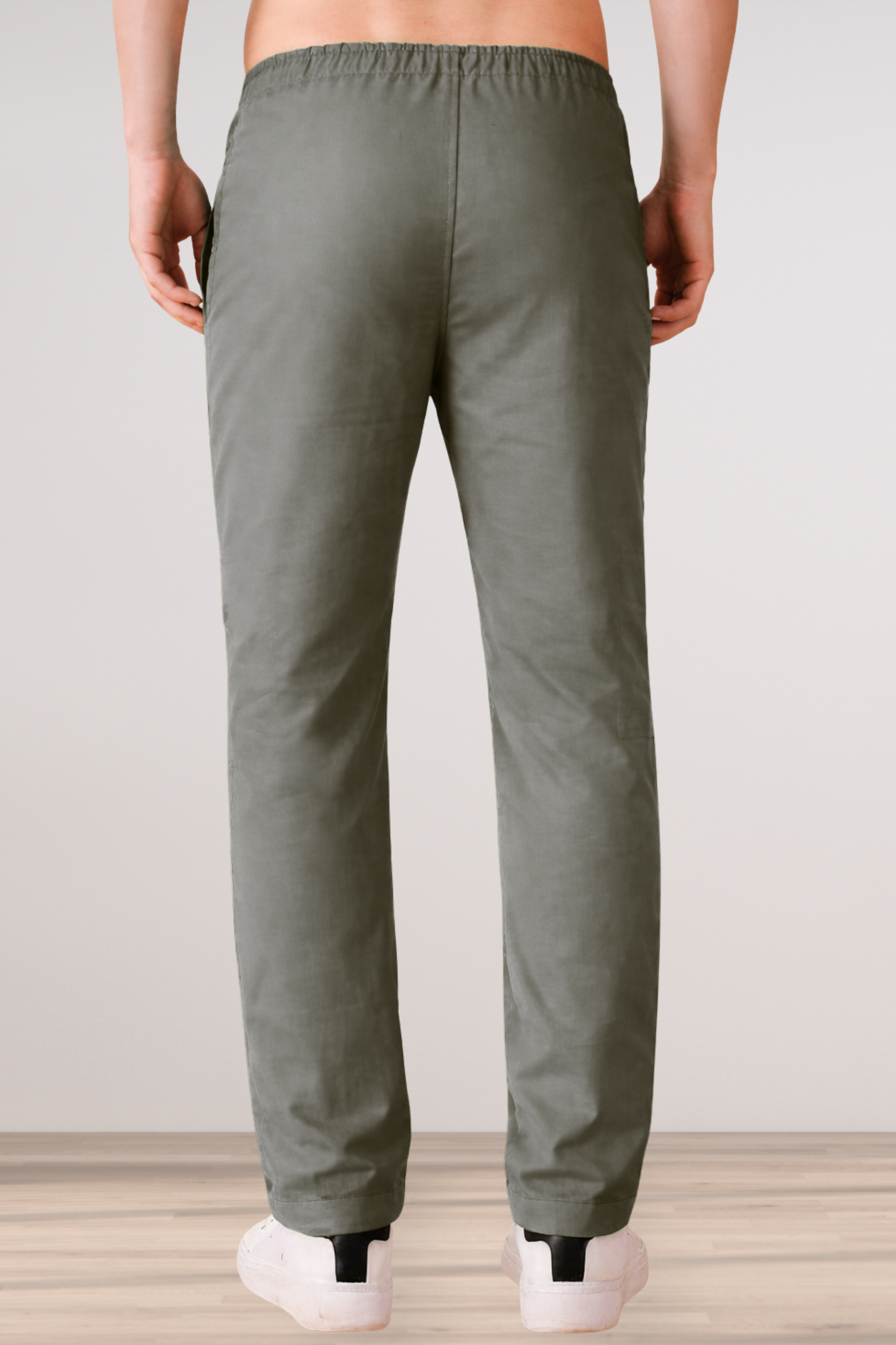 Dark Grey Cotton Track Pants