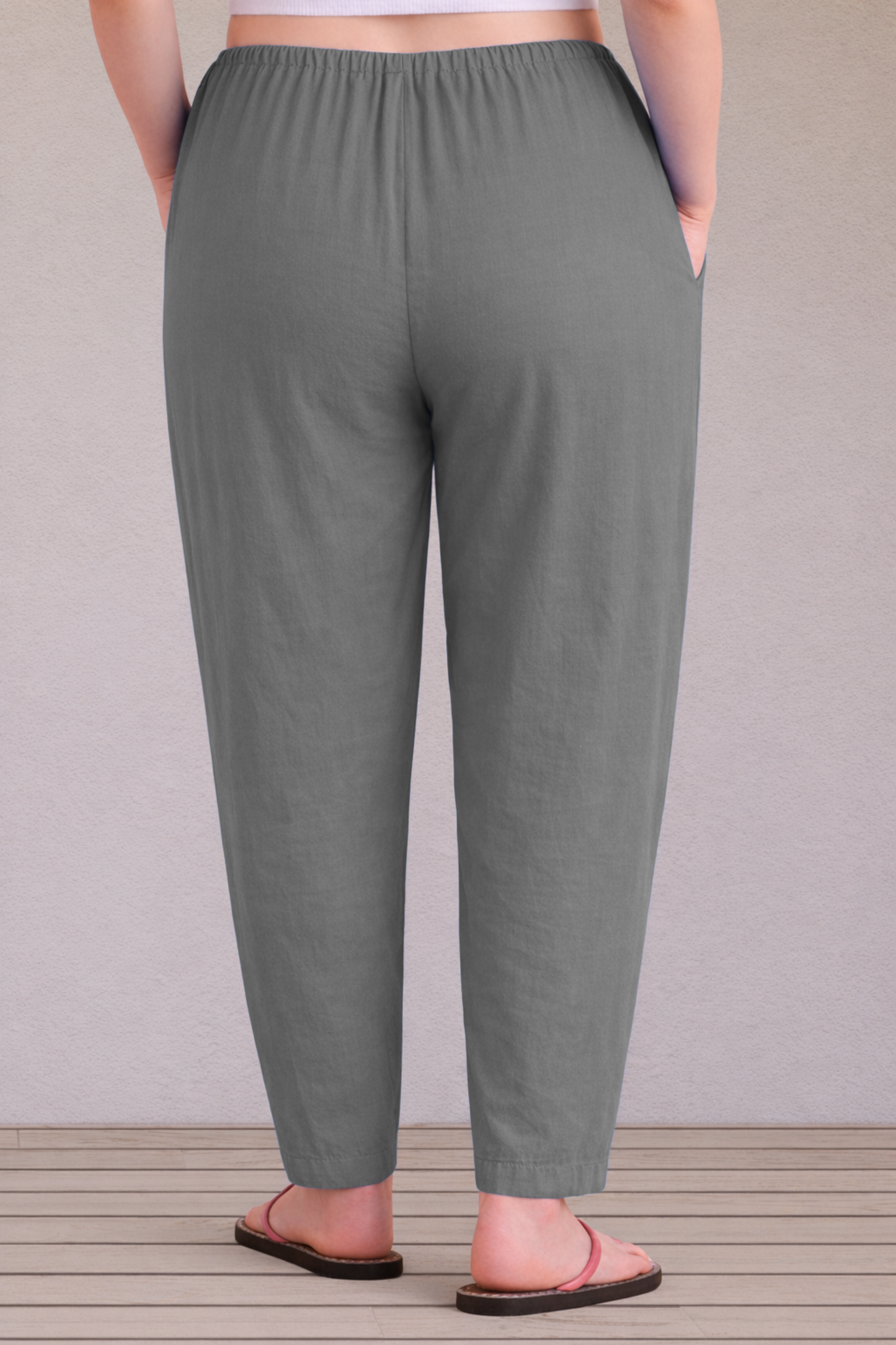 Dark Grey Easy Fit Cotton Maternity Salwar