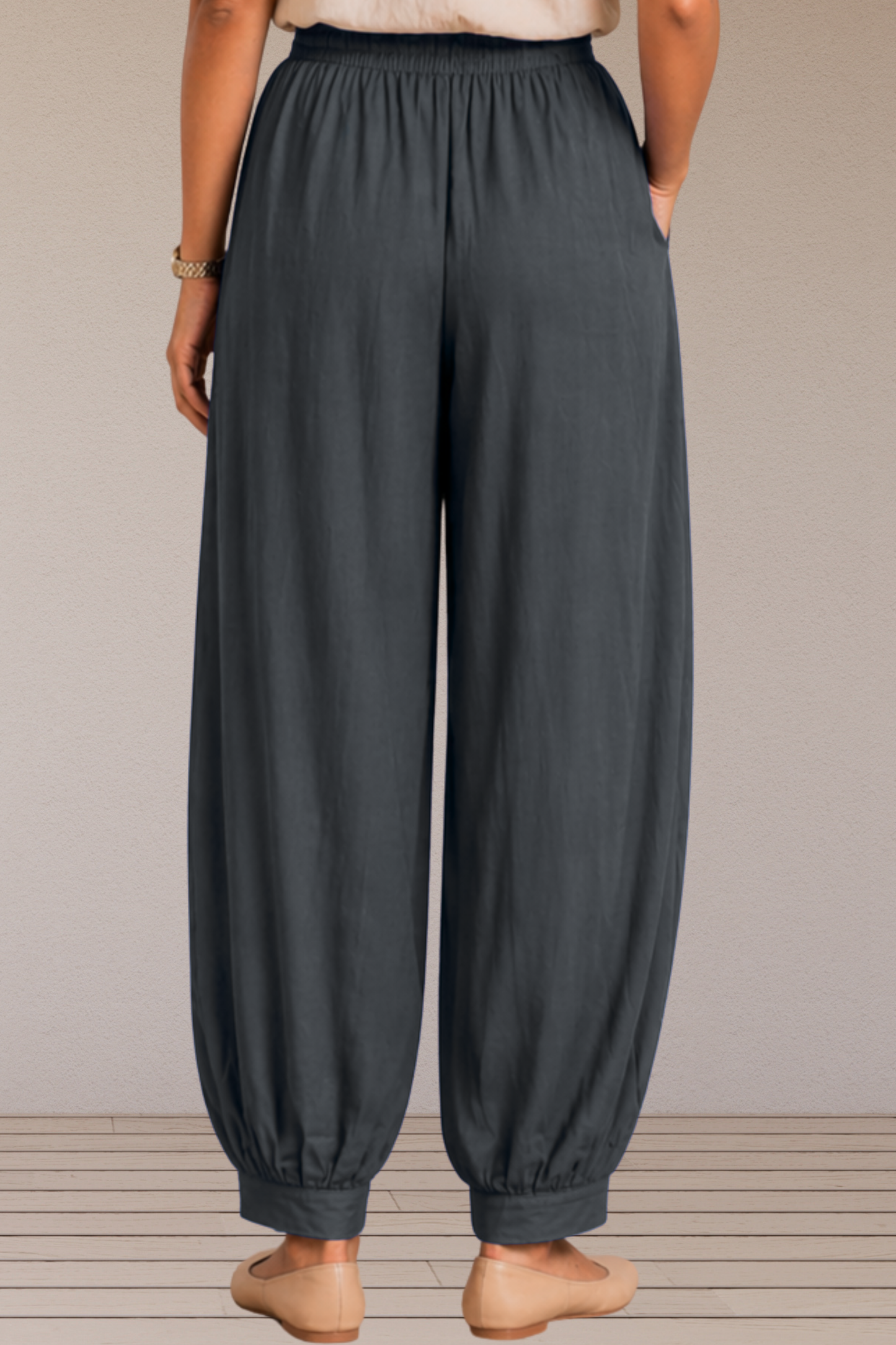 Dark Grey Rayon Afghani Pants