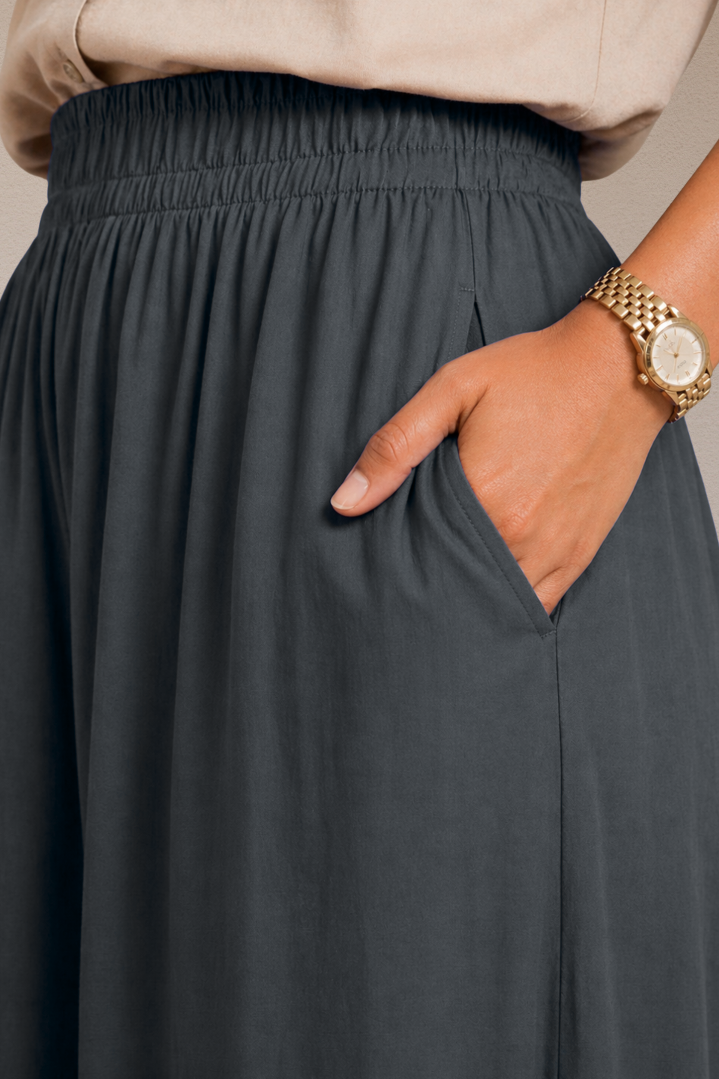 Dark Grey Rayon Afghani Pants