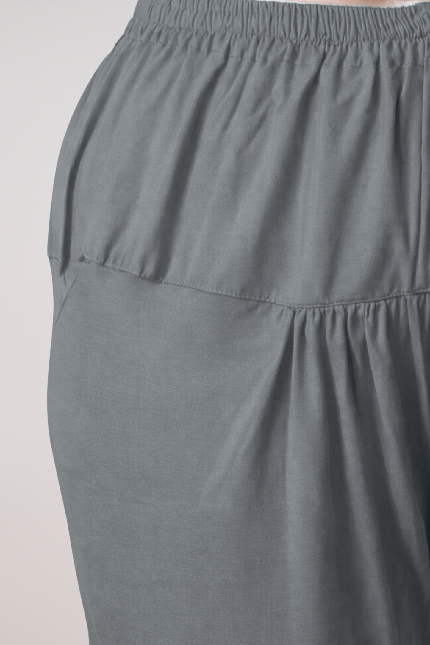 Dark Grey Cotton Churidar Pants