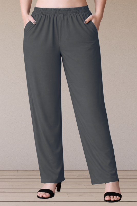 Dark Grey Rayon Kurti Pant