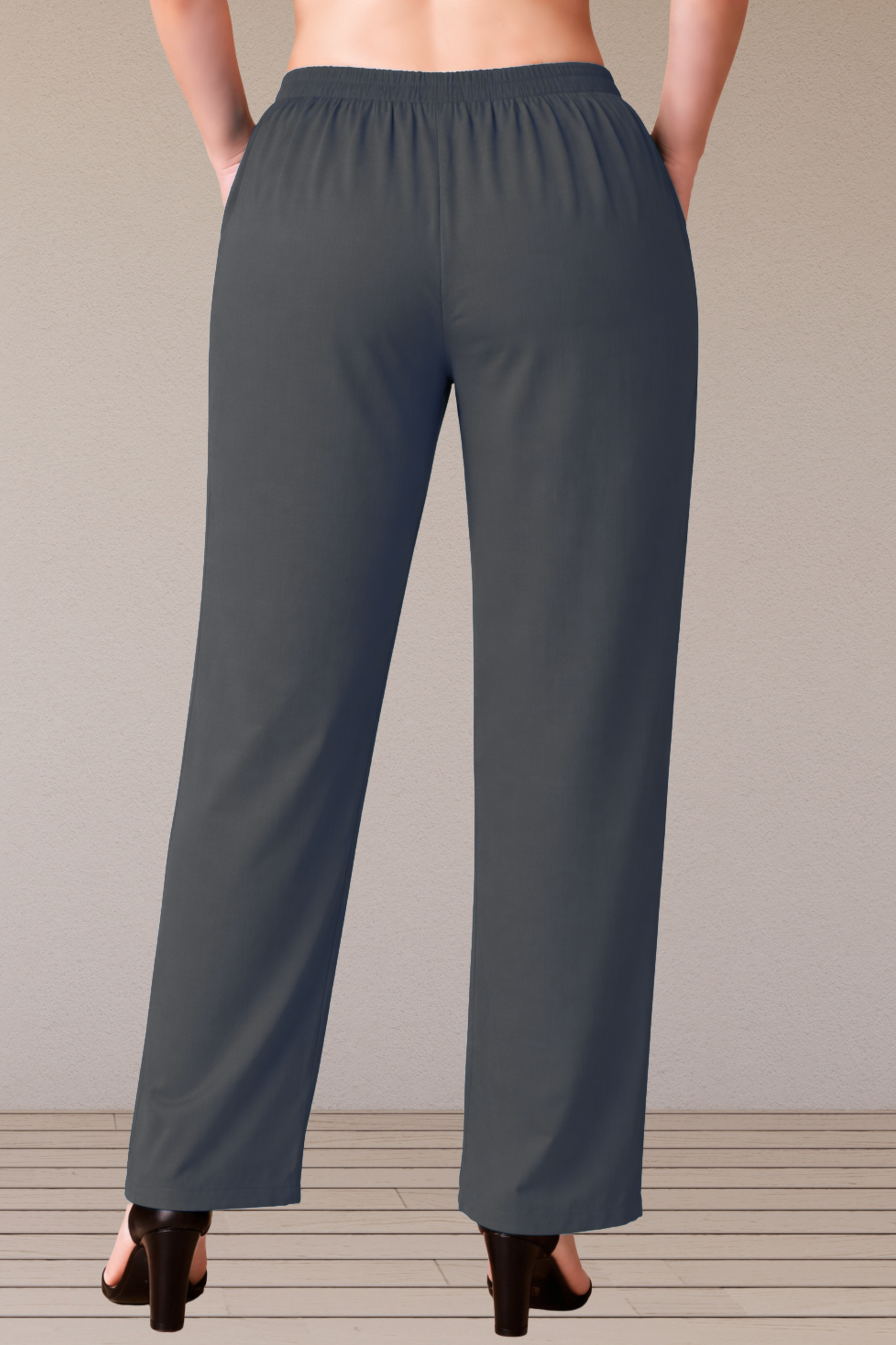 Dark Grey Rayon Kurti Pant