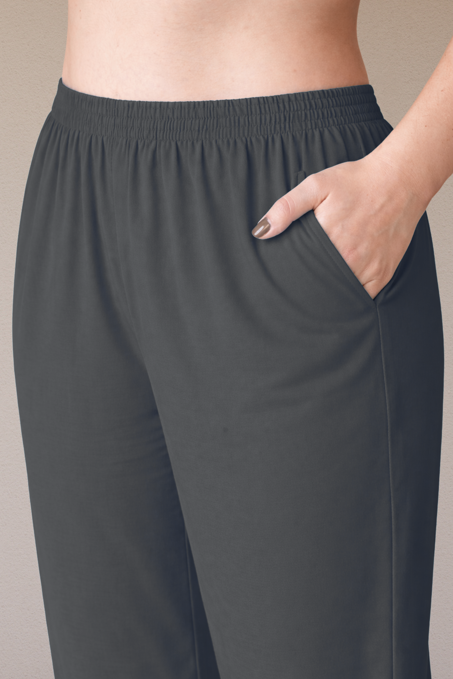 Dark Grey Rayon Kurti Pant