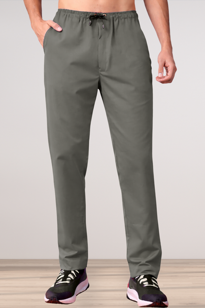 Dark Grey Stretch Track Pants