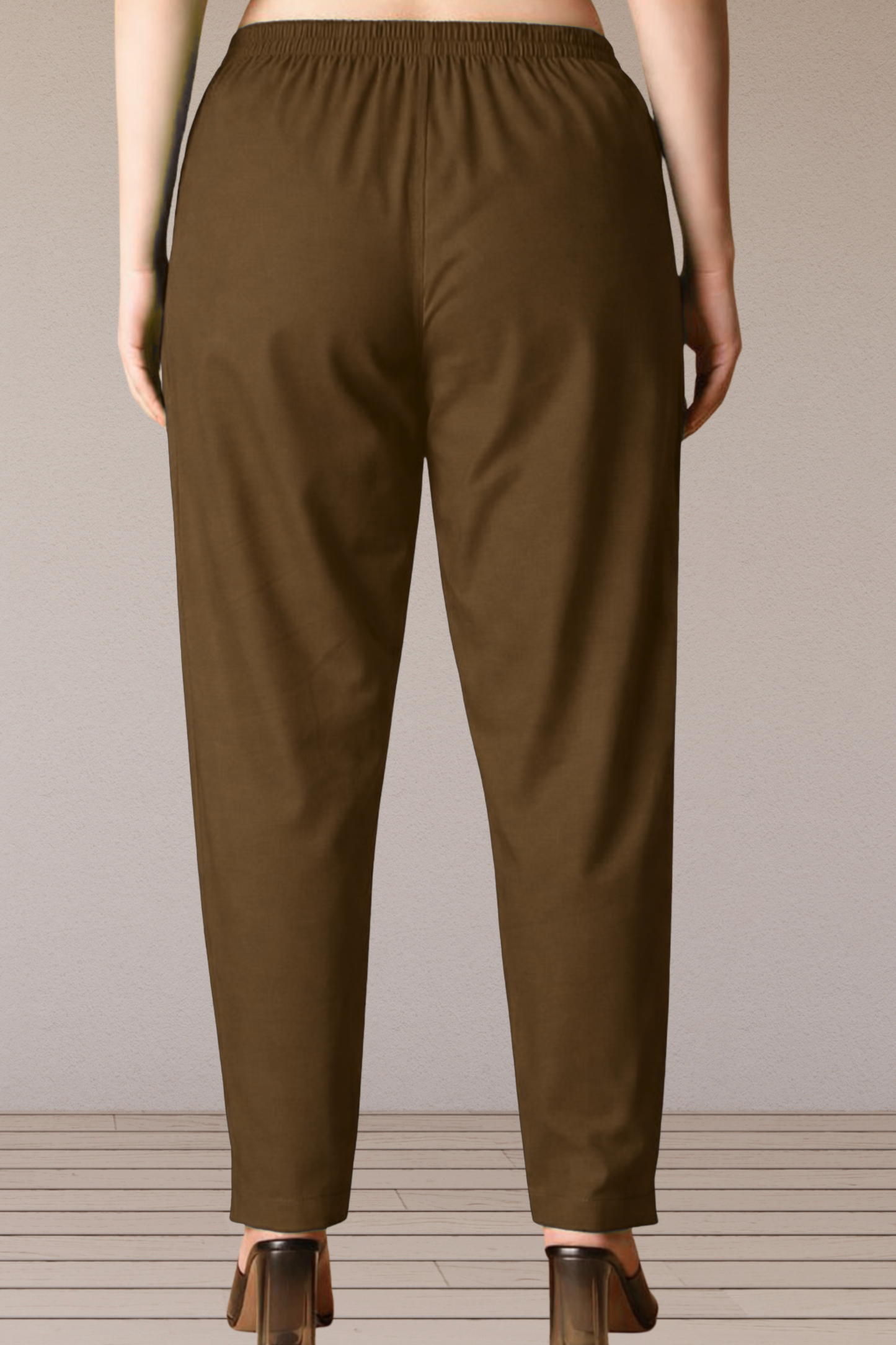 Dark Khaki Cotton Kurti Pant