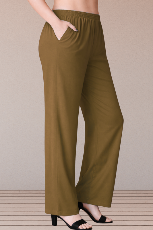 Dark Khaki Rayon Kurti Pant
