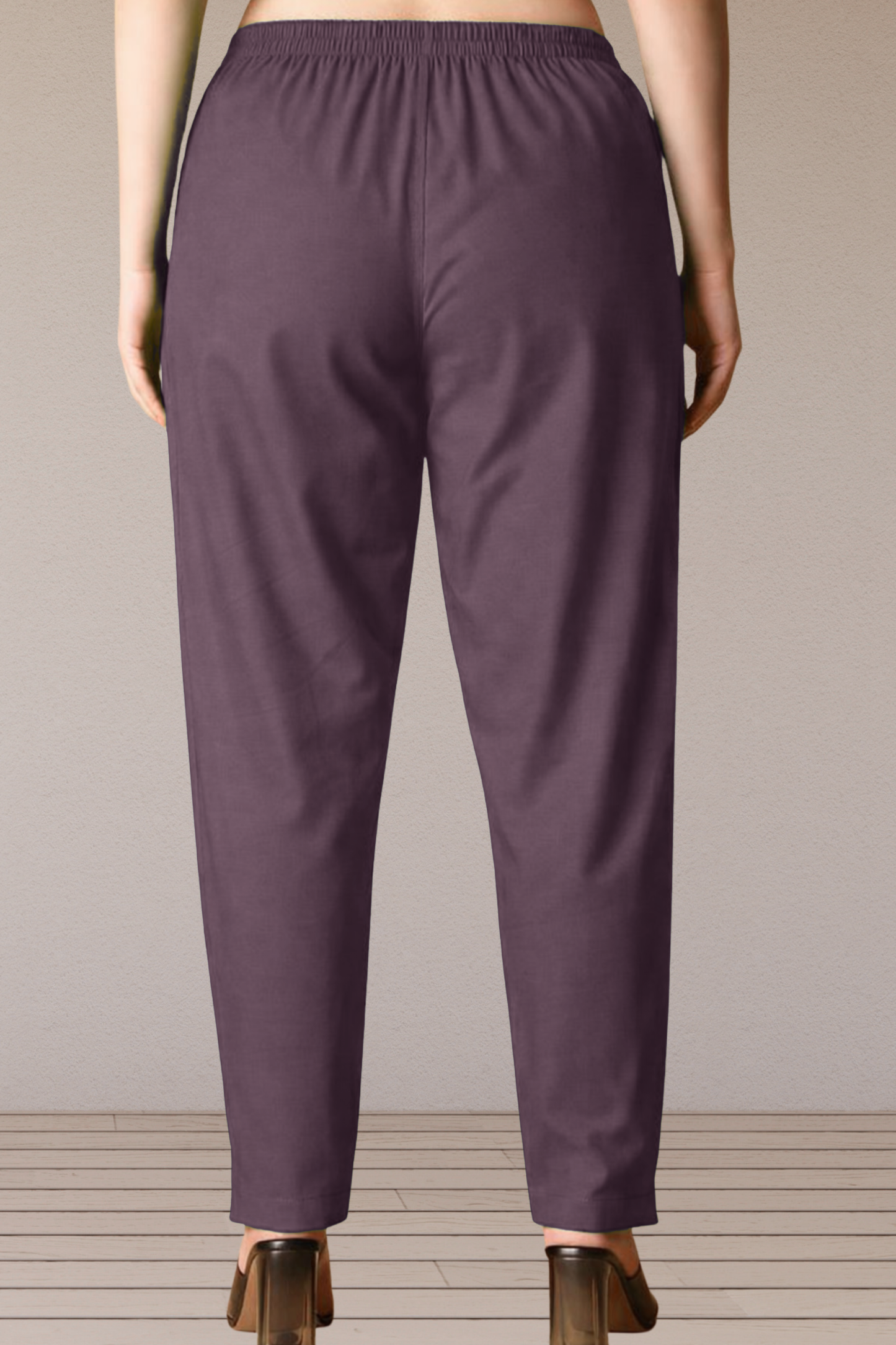 Dark Mauve Cotton Kurti Pant