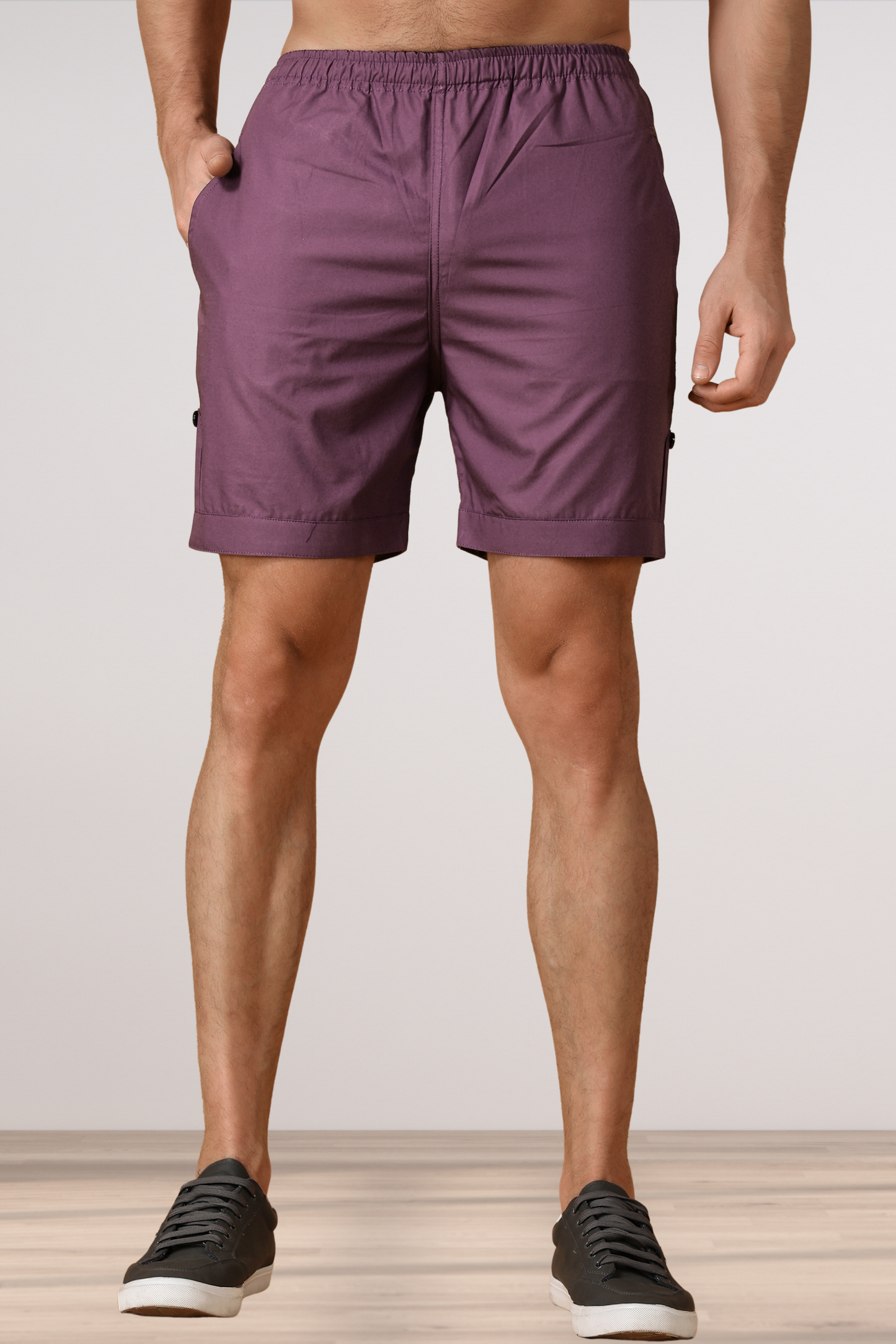 Dark Onion Cotton Shorts