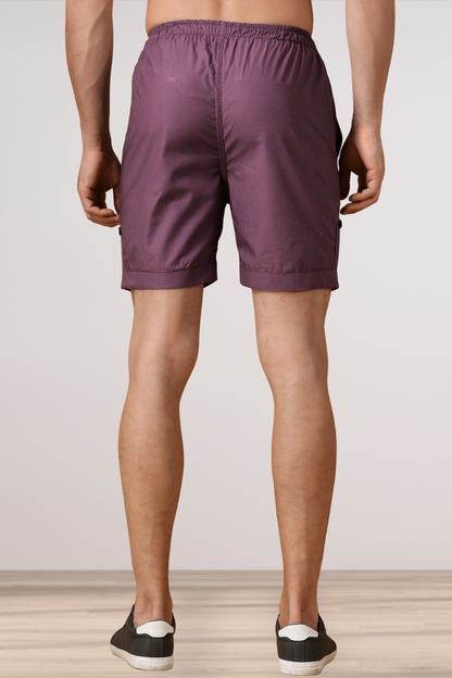 Dark Onion Cotton Shorts