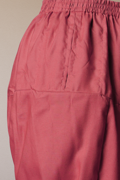 Dark Onion Rayon Classic Salwar With Pocket