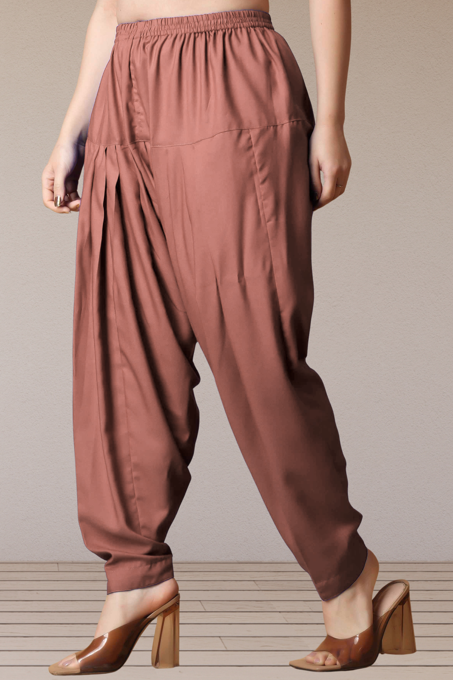 Dark Onion Straight Rayon Salwar Pants