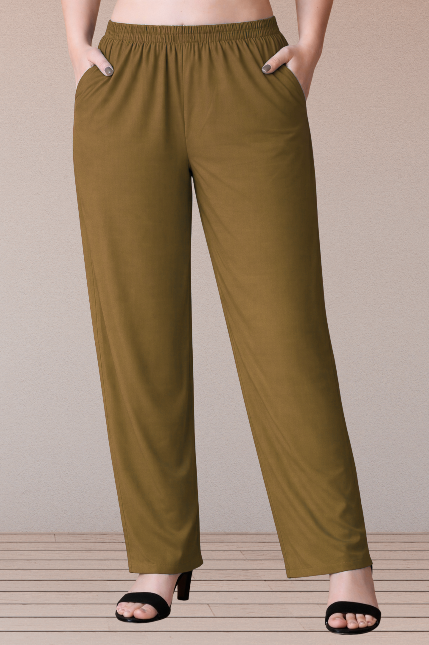 Dark Khaki Rayon Kurti Pant
