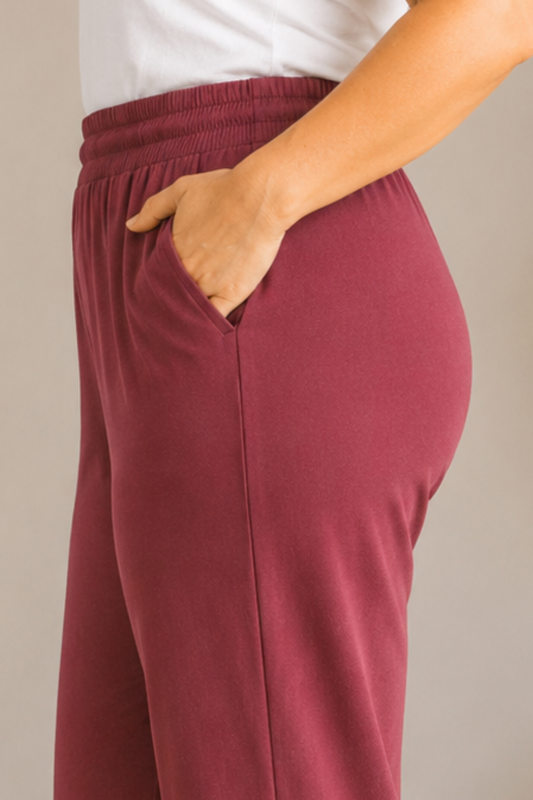 Deep Onion Everyday Cotton Kurti Pants