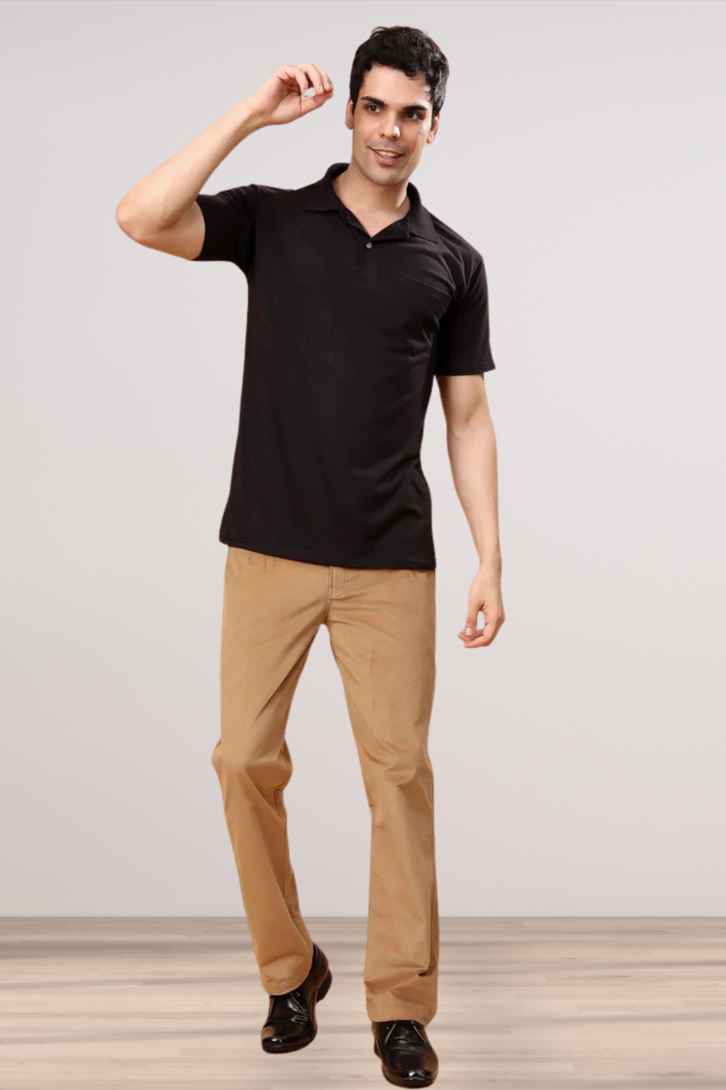 Desert Beige Corduroy Formal Trousers