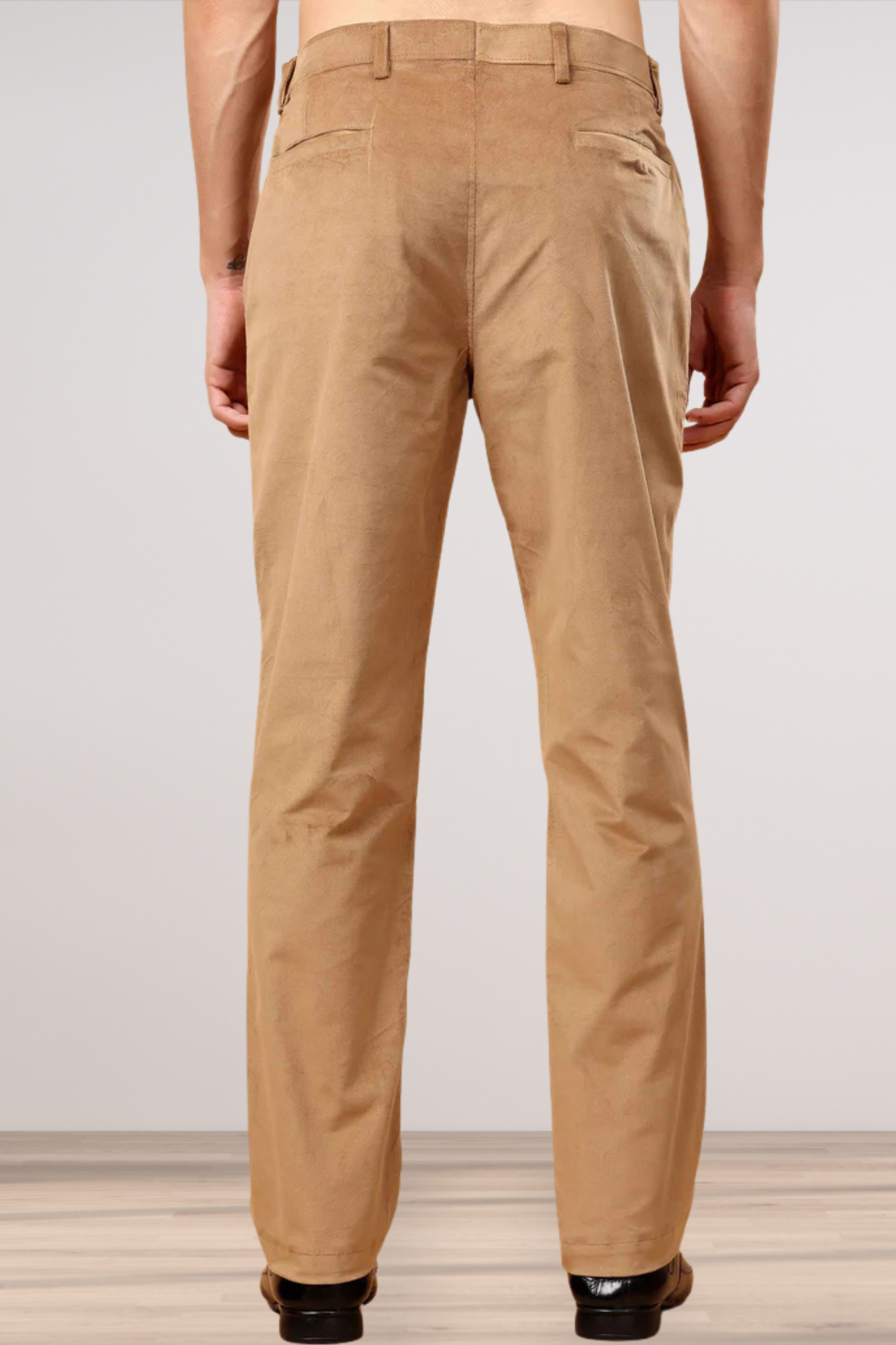 Desert Beige Corduroy Formal Trousers