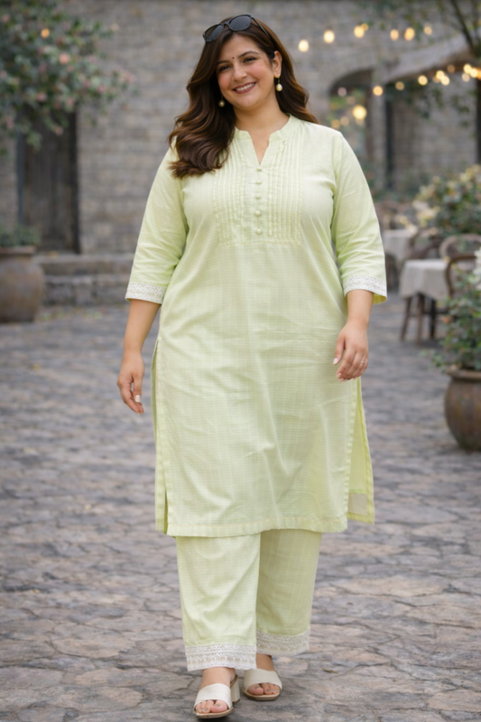 Dewy Green Kota Co-ord Set