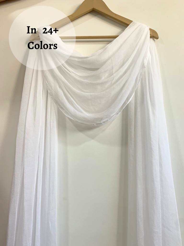 Buy Plus Size ​Solid Chiffon Dupatta At Apella | Sizes XS to 10 XL | India | Free Delivery | Customized