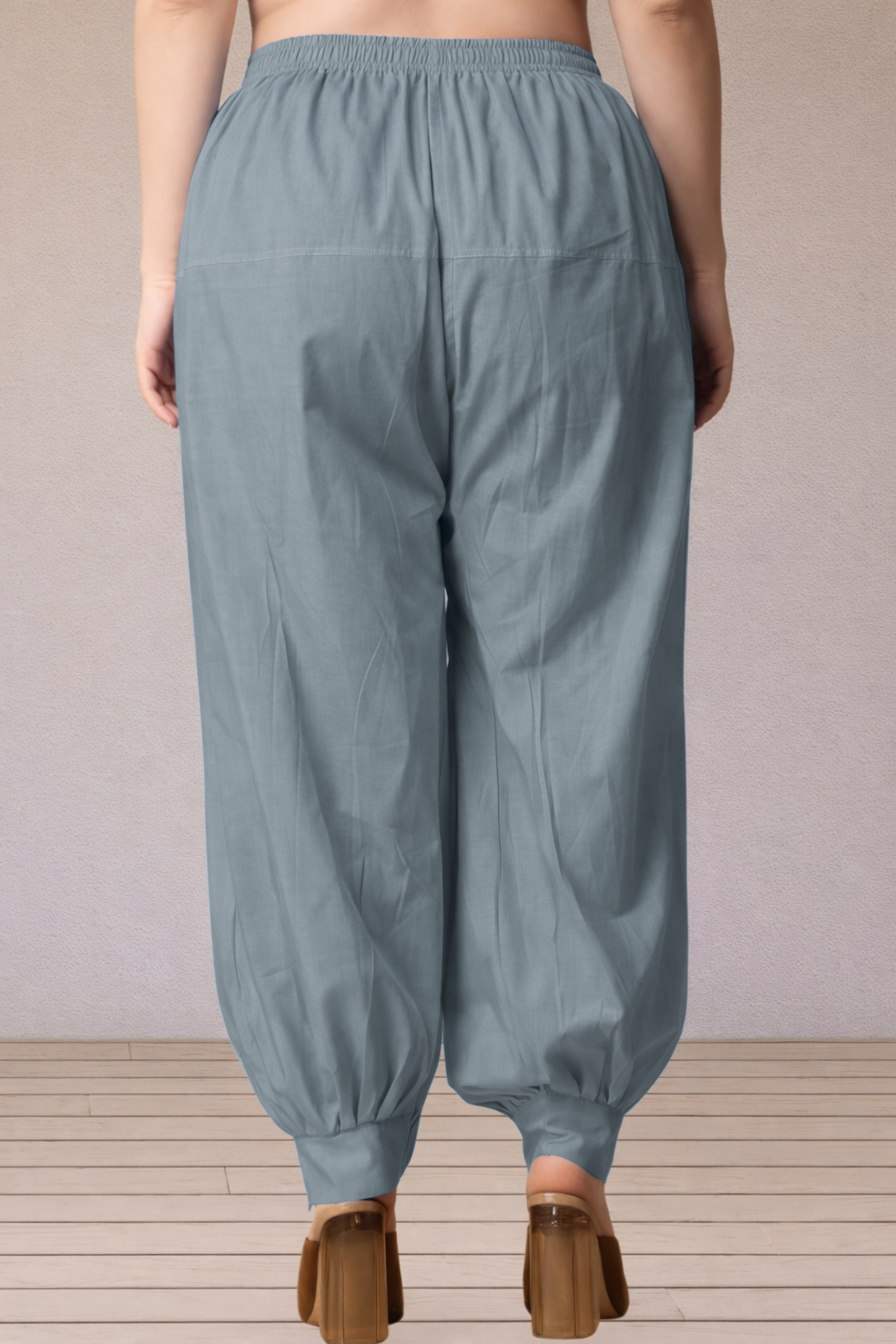 Light Grey Cotton Afghani Salwar