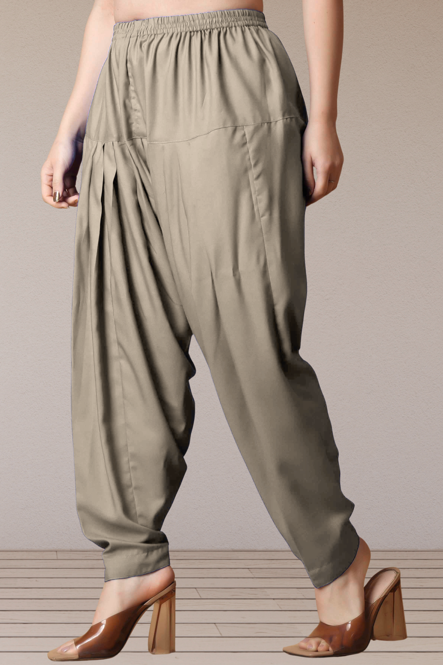 Dusty Grey Straight Rayon Salwar Pants