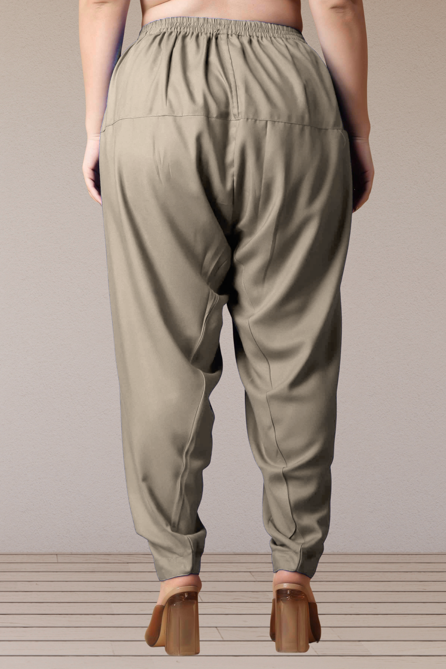 Dusty Grey Straight Rayon Salwar Pants