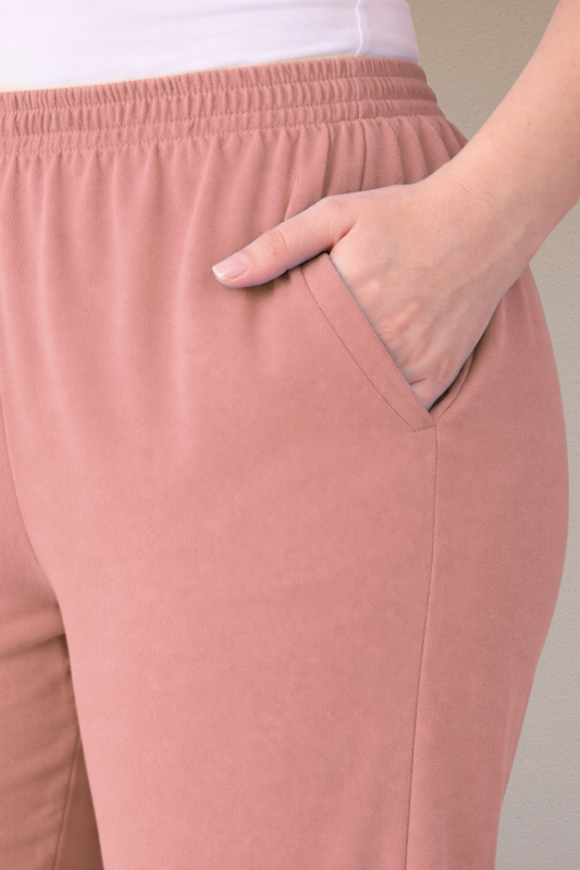 Dusty Onion Scallop Cut Palazzo
