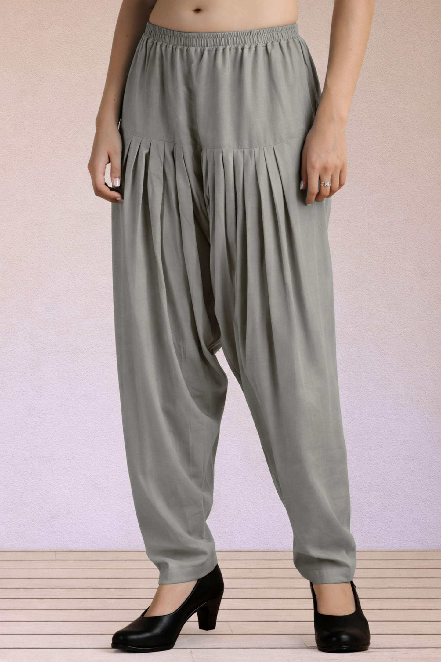 Dusty Grey Easy Fit Rayon Salwar
